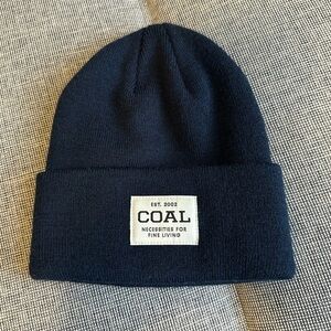 COAL Uniform Recycled Knit Cuffed Beanie True Navy Color One Size Unisex Adults